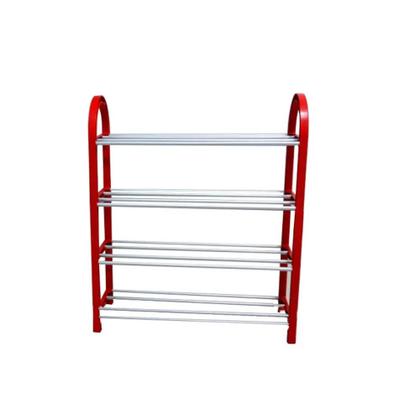 Imagem de Sapateira desmontavel organizadora com 4 prateleiras vertical 8 pares em aluminio