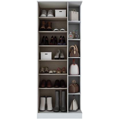 Imagem de Sapateira Duetto 1 Porta Com Espelho Henn Branco