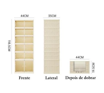 Imagem de Sapateira Dupla Vertical 6 Andares 12 Pares Camada