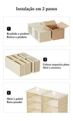 Imagem de Sapateira Dupla Vertical 6 Andares 12 Pares Camada