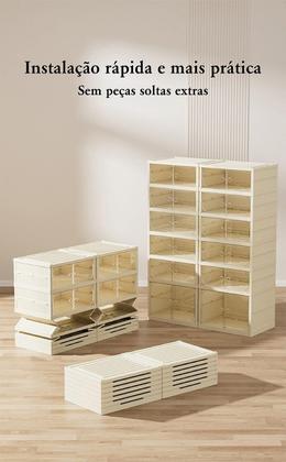 Imagem de Sapateira Dupla Vertical 6 Andares 12 Pares Camada