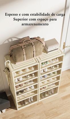 Imagem de Sapateira Dupla Vertical 6 Andares 12 Pares Camada