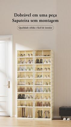 Imagem de Sapateira Dupla Vertical 6 Andares 12 Pares Camada