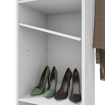 Imagem de Sapateira Giratória Com Espelho Esthela Branco Móveis Lopas