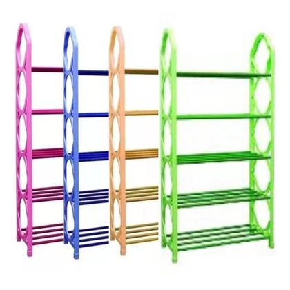 Imagem de Sapateira grande desmontável com 5 prateleiras para 20 sapatos