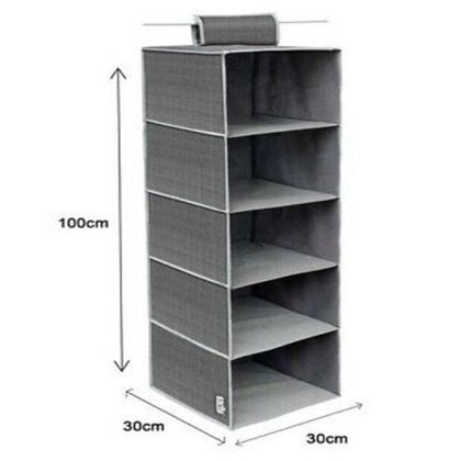 Imagem de Sapateira Guarda Roupa Armario Cabide Organizador 5 Prateleiras Multiuso Closet