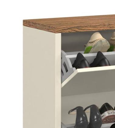 Imagem de Sapateira Hall Entrada / Quarto Com 2 Portas Basculantes Mell Cores