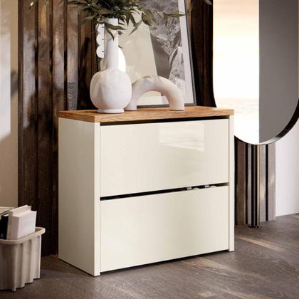 Imagem de Sapateira Hall Entrada / Quarto Com 2 Portas Basculantes Mell Cores