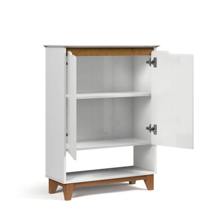 Imagem de Sapateira Hall Vertical com 2 portas Flow para entrada ou quarto - Branco