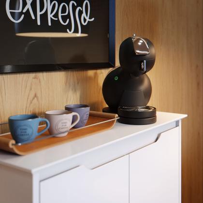 Imagem de Sapateira Hall Vertical com 2 portas Flow para entrada ou quarto - Branco