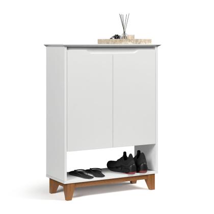 Imagem de Sapateira Hall Vertical com 2 portas Flow para entrada ou quarto - Branco