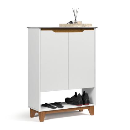 Imagem de Sapateira Hall Vertical com 2 portas Flow para entrada ou quarto - Branco