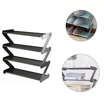 Imagem de Sapateira industrial porta objetos livros 4 prateleiras retrô