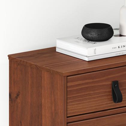 Imagem de Sapateira Madeira Vertical Organizadora 2 Portas 1 Gaveta Mikka Castanho