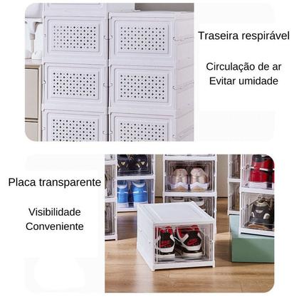 Imagem de Sapateira Multiuso Vertical Para 6 Pares De Sapatos Calçados