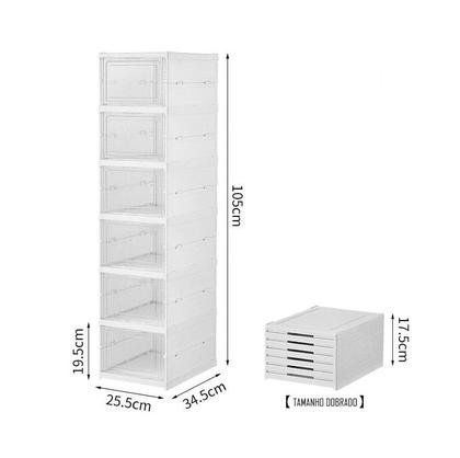 Imagem de Sapateira Multiuso Vertical Para 6 Pares De Sapatos Calçados