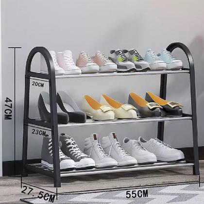 Imagem de Sapateira organizadora estante industrial prateleira porta sapatos tenis 3 andares rack 9 pares lavanderia quarto closet