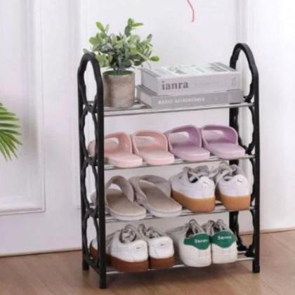 Imagem de Sapateira Organizadora Multiuso 4 Andares 8 Pares Preto