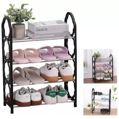 Imagem de Sapateira Organizadora Multiuso 4 Andares 8 Pares Preto