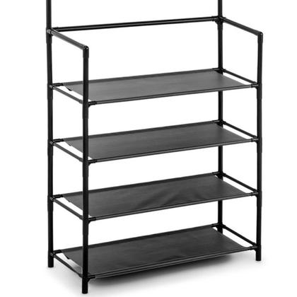 Imagem de Sapateira Organizadora Multiuso P/ Calçados Roupas Bolsas 5 Níveis 8 Ganchos Duplos