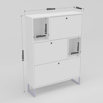 Imagem de Sapateira para Quarto com Nichos Florença