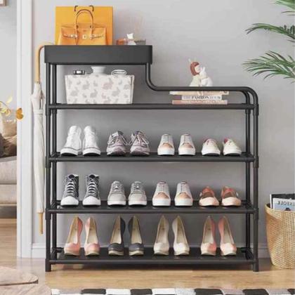 Imagem de Sapateira Porta Sapato Premium Desmontavel Organizador Multiuso 15 Pares 5 Andares