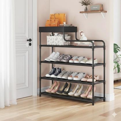 Imagem de Sapateira Porta Sapato Premium Desmontavel Organizador Multiuso 15 Pares 5 Andares