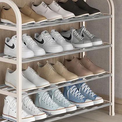 Imagem de Sapateira Porta Sapatos 4 Andares 8 Pares Hall De Entrada Cor Branco