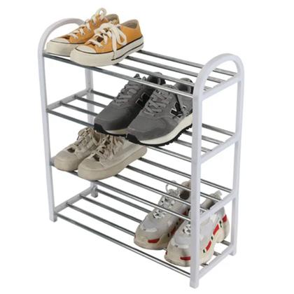 Imagem de Sapateira Porta Sapatos 4 Andares 8 Pares Hall De Entrada Cor Branco