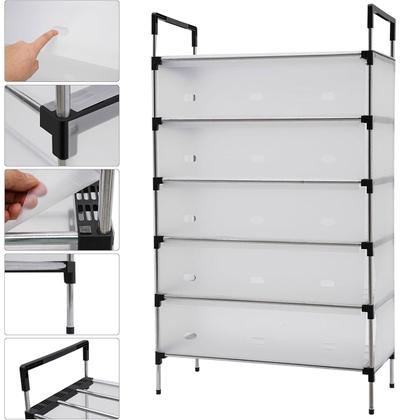 Imagem de Sapateira Rack 6 Andares 18 Pares Sapato Tenis Sandalia Livro Objeto Organizaçao Hall de Entrada Prateleira Ajustavel Multiuso