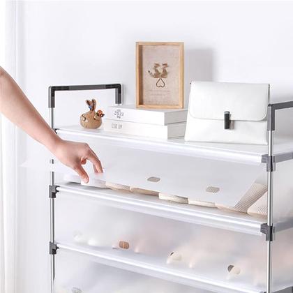 Imagem de Sapateira Rack 6 Andares 18 Pares Sapato Tenis Sandalia Livro Objeto Organizaçao Hall de Entrada Prateleira Ajustavel Multiuso