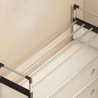 Imagem de Sapateira Rack 6 Andares 18 Pares Sapato Tenis Sandalia Livro Objeto Organizaçao Hall de Entrada Prateleira Ajustavel Multiuso