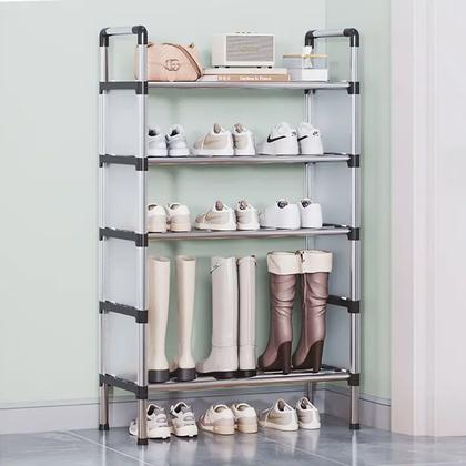 Imagem de Sapateira Rack 6 Andares 18 Pares Sapato Tenis Sandalia Livro Objeto Organizaçao Hall de Entrada Prateleira Ajustavel Multiuso