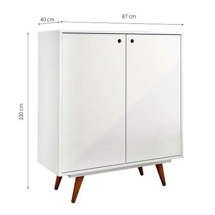 Sapateira Retrô Plus Branco - Mobly Imagem de Sapateira Retrô Plus Branco