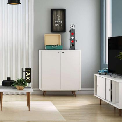 Sapateira Retrô Plus Branco - Mobly Imagem de Sapateira Retrô Plus Branco