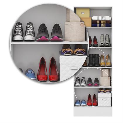 Imagem de Sapateira Tokio 2 Portas Premium Com Espelho Carioca Móveis