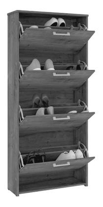 Imagem de Sapateira Vertical Anne 04 Portas Canela Mira Rack 
