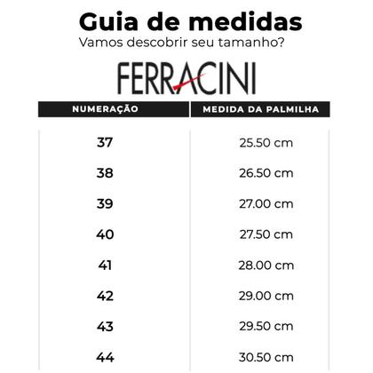 Imagem de Sapatênis Casual de Couro Masculino Ferracini Fluence BA 5553-559G Preto