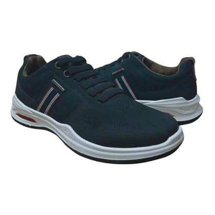 Imagem de Sapatênis Casual de Couro Masculino Pegada 110501-09 Marinho