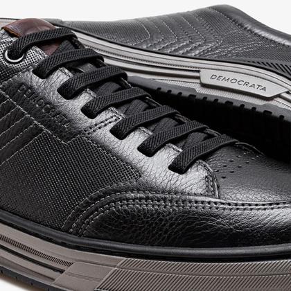 Imagem de Sapatênis Casual Democrata Denim Dylan Em Couro Ref. 640101
