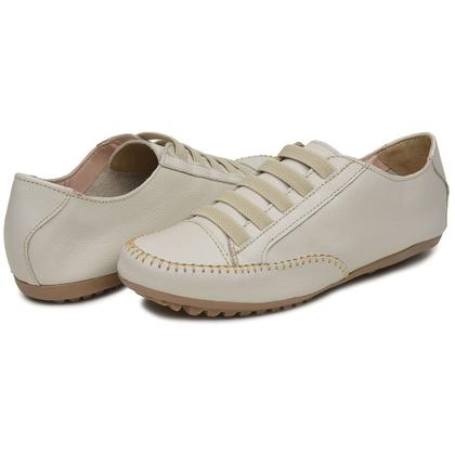 Imagem de Sapatênis Casual em Couro Krn Shoes com Elástico e Sola Leve Costurada