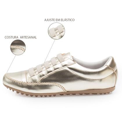 Imagem de Sapatênis feminino  mocassim confortável tênis