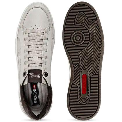 Imagem de Sapatênis Ferracini Masculino Couro Vox Cadarço Elástico Conforto Original