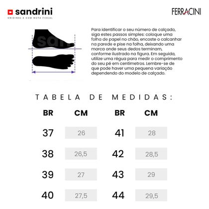 Imagem de Sapatênis Ferracini Masculino Couro Vox Cadarço Elástico Conforto Original