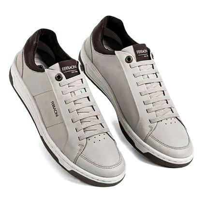 Imagem de Sapatênis Ferracini Masculino Couro Vox Cadarço Elástico Conforto Original