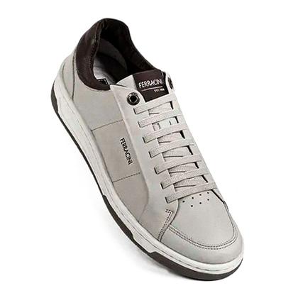 Imagem de Sapatênis Ferracini Masculino Couro Vox Cadarço Elástico Conforto Original