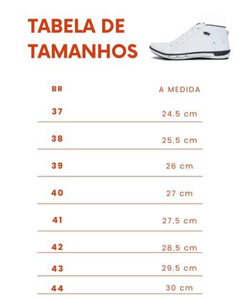 Imagem de Sapatênis Hankook Masculino Casual Cano Alto Estilo Botinha Branco