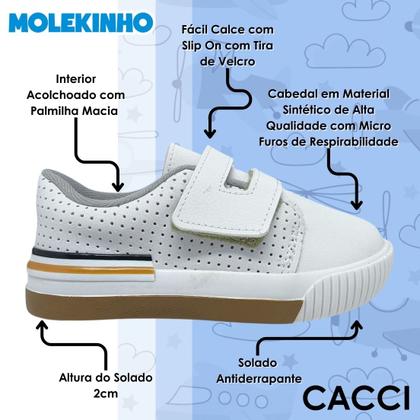 Imagem de Sapatênis Infantil Menino Com Fechamento Prático Molekinho