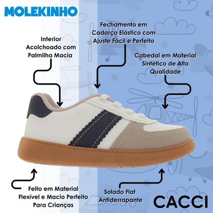 Imagem de Sapatênis Infantil Menino Flatform Estilo Moderno Molekinho