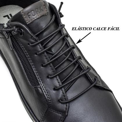 Imagem de Sapatenis Masculino Com Elástico e Zíper Sola Macia Moda Casual